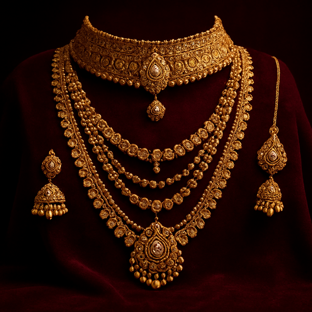 Bridal gold jewellery set